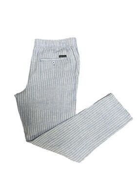 LIKE NEW! Men’s Harper & Flint 100% Linen Striped Pants